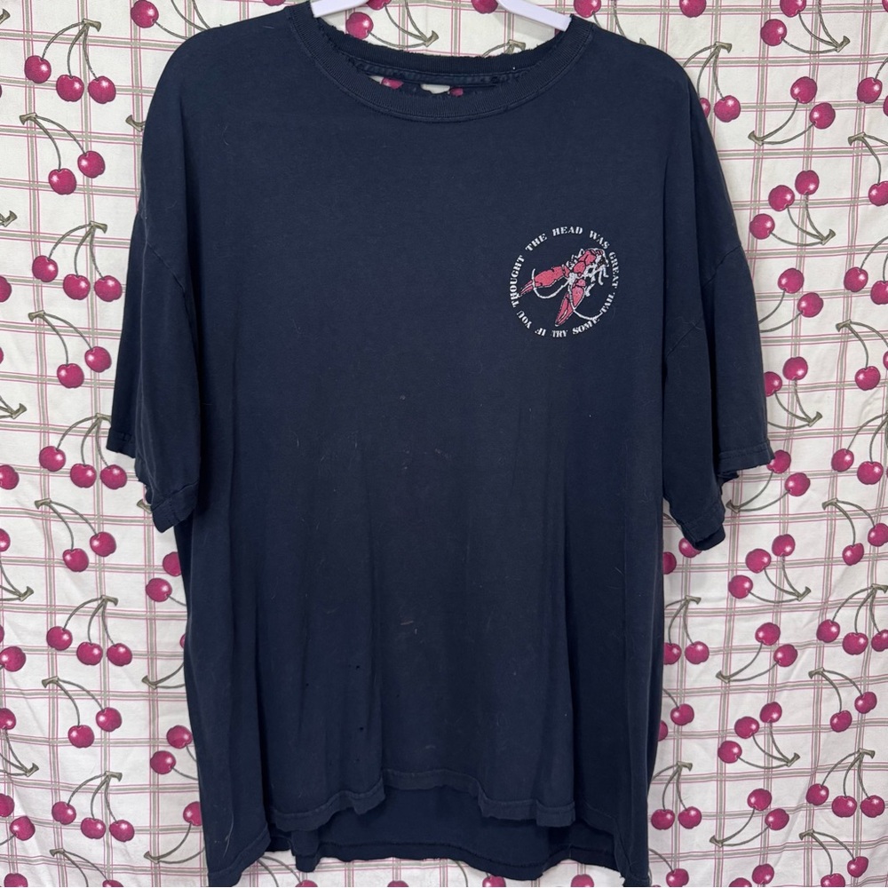Men's Bourbon Street New Orleans Distressed Navy Graphic Tee
